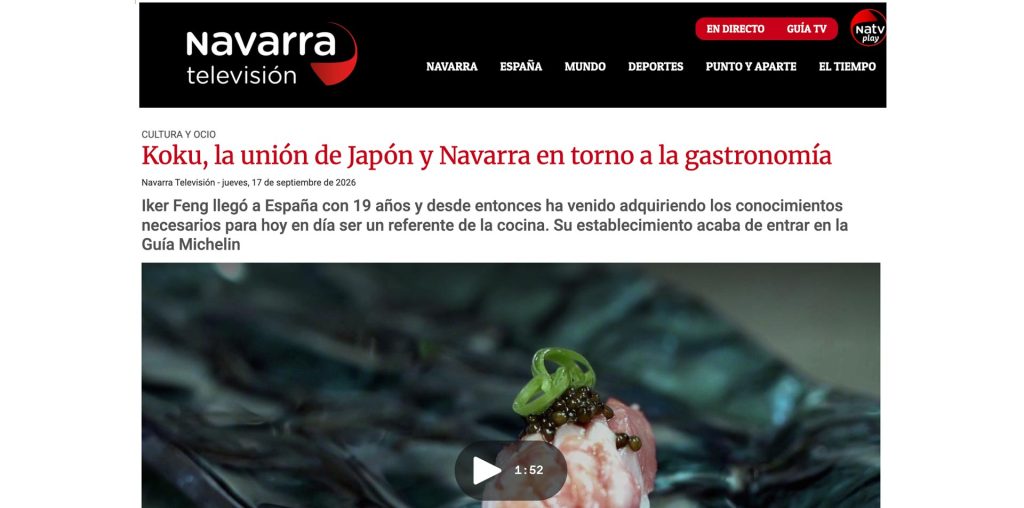 Koku, la unión de Japón y Navarra en torno a la gastronomía